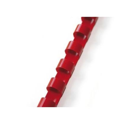 Hřbet pro kroužkovou vazbu 6 mm červený / 100 ks