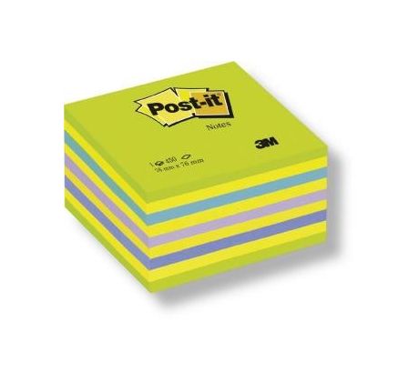 Blok samolepicí Post-it 76 x 76 mm zelený neon