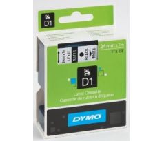 Páska DYMO D1 24mm/7m černá na bílé