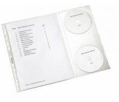 Obal závěsný "U" COMBO matný A4 s kapsami na CD
