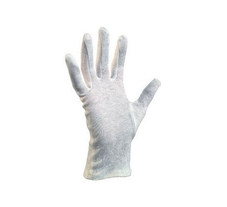 Rukavice FAWA, bavlněné, bez manžety, bílé vel.11