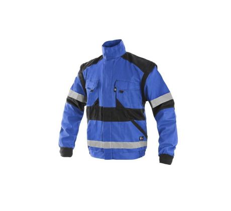 Blůza LUXY BRIGHT, pánská, reflexní pruhy, modro-černá vel. 60