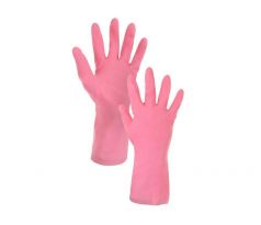 Rukavice VITAL ECO 115, latex, kyselinovzdorné, růžové vel. 09