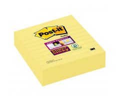 Blok samolepicí Post-it 101 x 101 mm linkovaný, žlutý, 3 ks