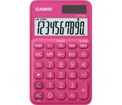 Kalkulačka Casio SL 310 UC kapesní / 10 míst červená