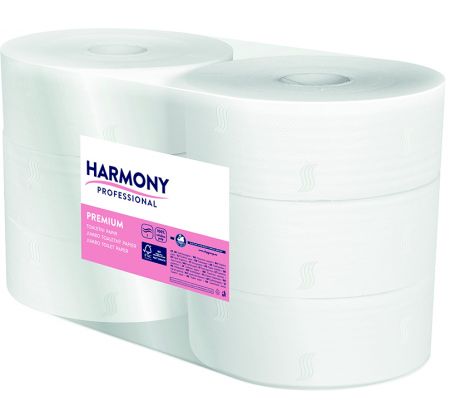 Papír toaletní JUMBO Harmony Professional ? 260 mm celulózový 2-vrstvý / 6 ks