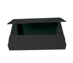 Box na spisy s gumičkou prešpán černý