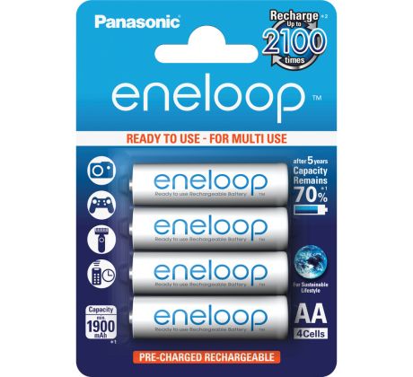 Baterie dobíjecí ENELOOP AA kapacita 1900 mAh / 4 ks